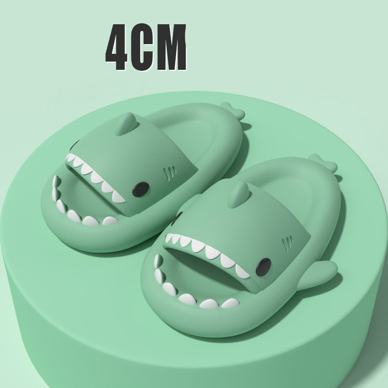 Adult's Slippers Indoor Outdoor Funny Shark Cartoon - Picture 14 of 40