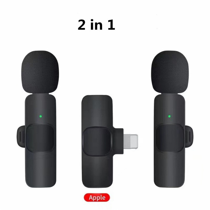 Professional Wireless Lavalier Lapel Microphone For Cellphone Audio