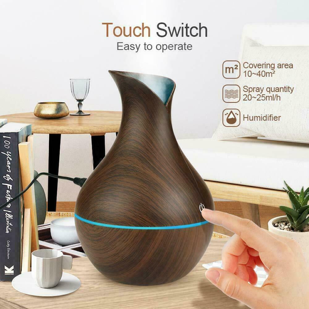 Oil Diffuser Air Purifier Aromatherapy With Led Lights