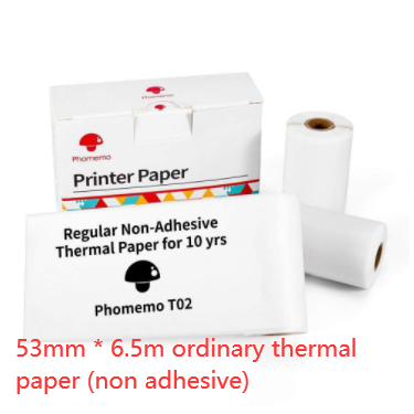 Portable Mini Thermal Label Printer for Home Photos and Student Study Notes