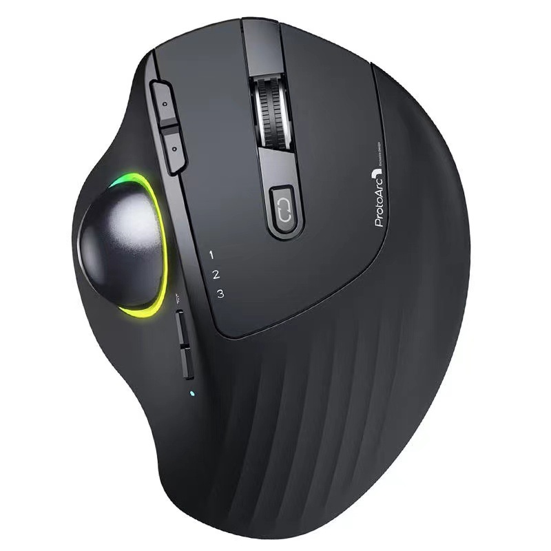 Wireless Trackball Mouse Bluetooth Dual-mode Luminous Mouse - Picture 6 of 7