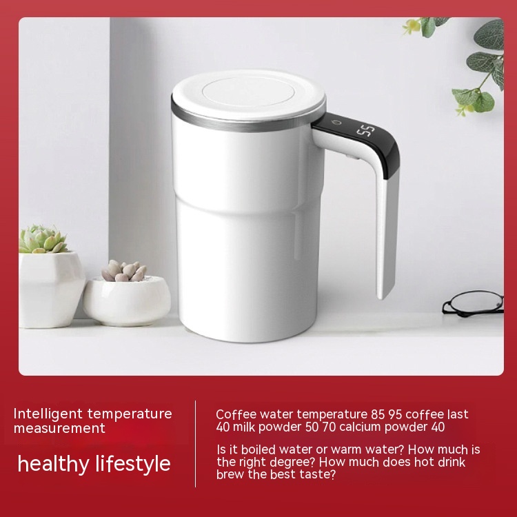 Electric Coffee Mug USB Rechargeable Automatic Magnetic Cup 