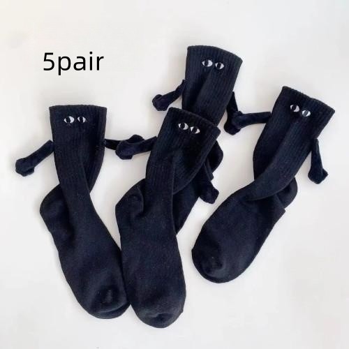 Magnetic Suction Hand In Hand Couple Socks Cartoon Lovely Breathable Comfortable - Picture 14 of 16