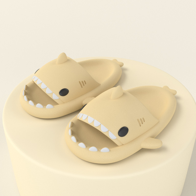 Adult's Slippers Indoor Outdoor Funny Shark Cartoon - Picture 22 of 40