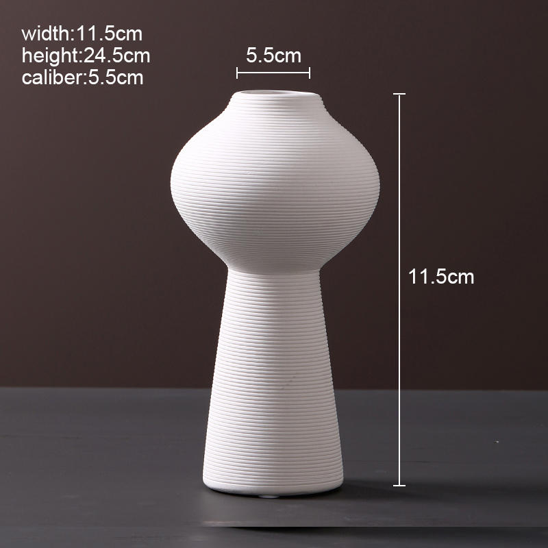 Vase Decoration Home Nordic Scandinavian Style Ceramic Vase Decorative Vases Mod - Picture 12 of 13