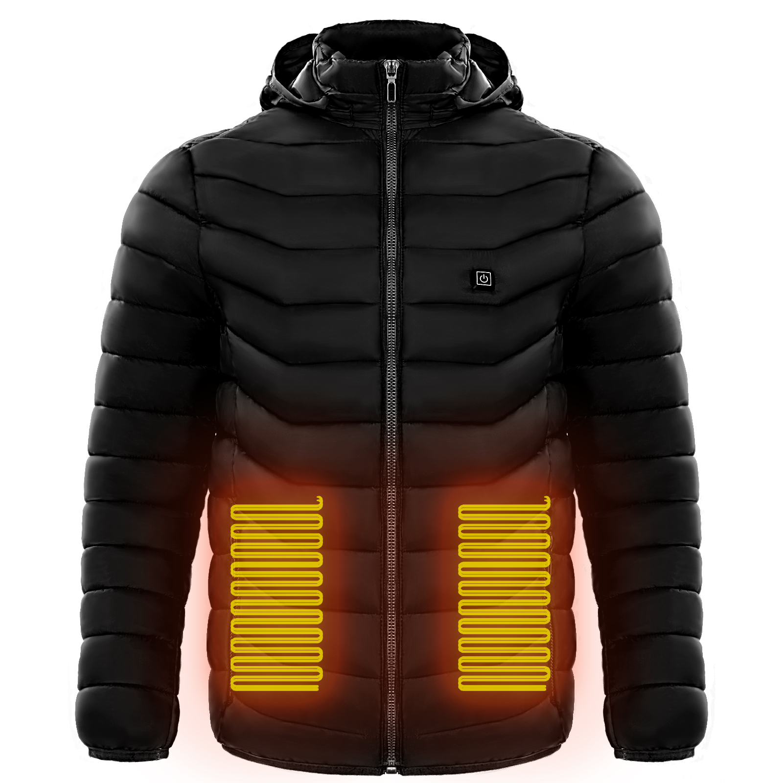 Men Heated Puffer Jacket Electric Heating Coat Insulated Hood Windbreaker 9Heat - Picture 12 of 21