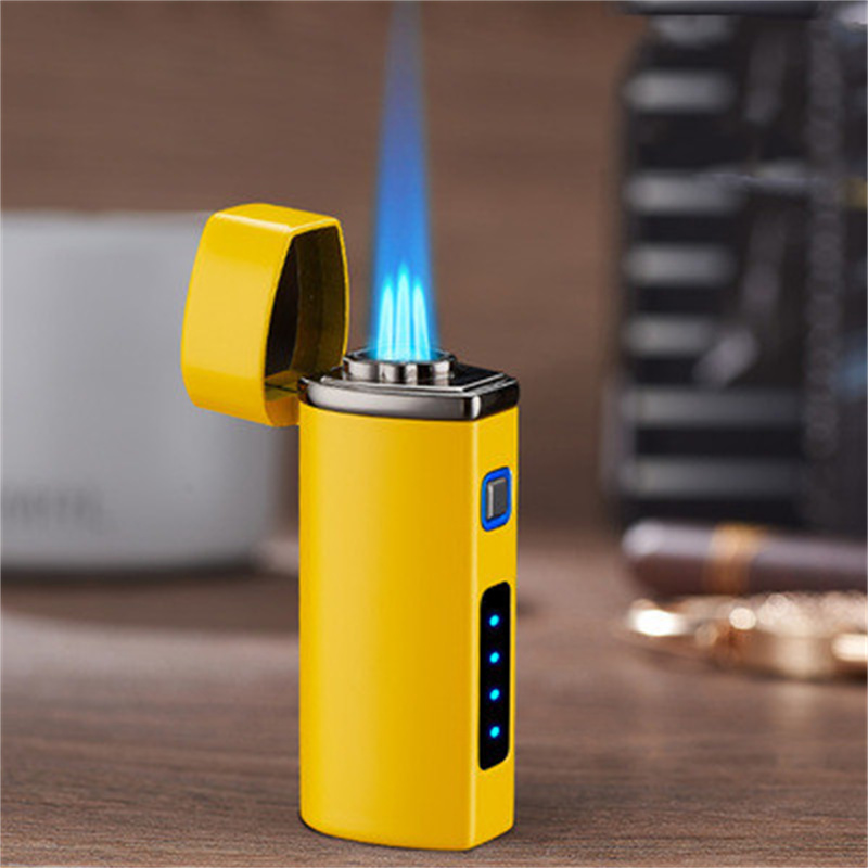 High Firepower Three Straight Spray Blue Flame Cigar Condenser Lighter Creative - Picture 9 of 9