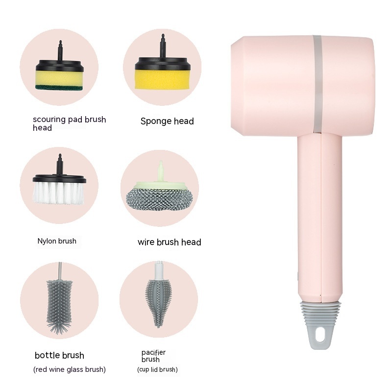 Electric Cleaning Brush Dishwashing Brush Automatic Wireless USB Rechargeable Pr - Picture 16 of 26