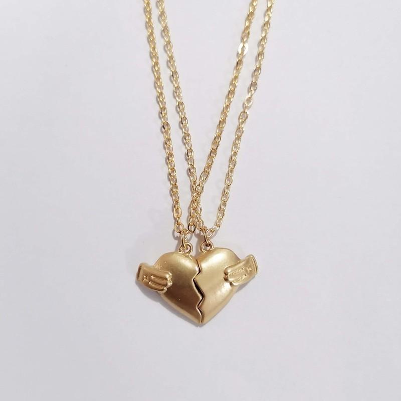 Broken Heart Magnetic Pendant Necklace – the stack society