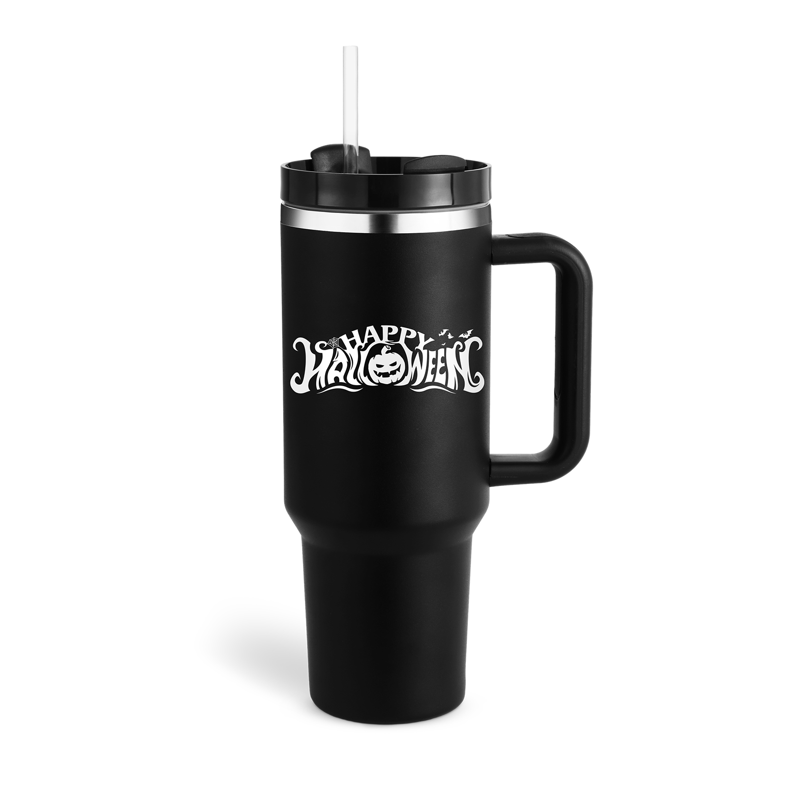 Valentines Day Gift Thermal Mug 40oz Straw Coffee Insulation Cup With Handle Por