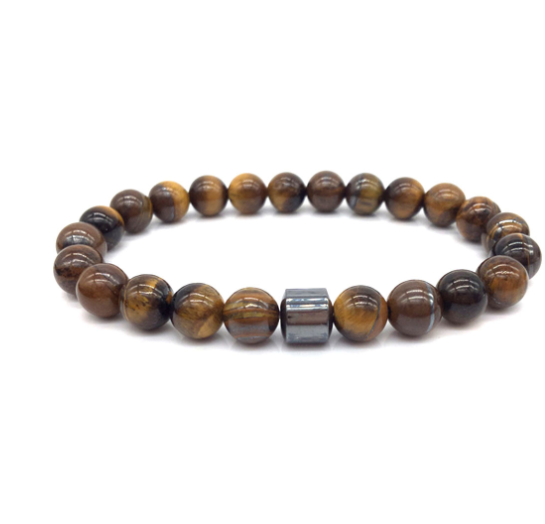 Magnetic Hematite Energy Stone Bracelet, tigerseye bracelet, hematite bracelet, - Picture 12 of 13