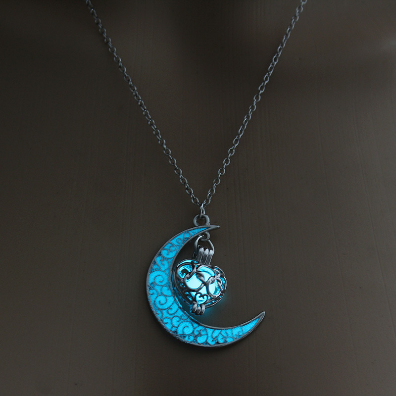 Collares colgantes brillantes collares de cadena enchapados en plata - Imagen 15 de 15