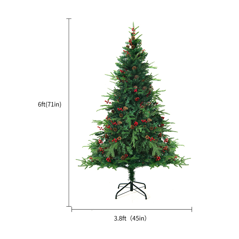 Christmas Tree PVC Artificial Snow Christmas Tree Mall Window Decoration Tree Ce - Picture 16 of 16
