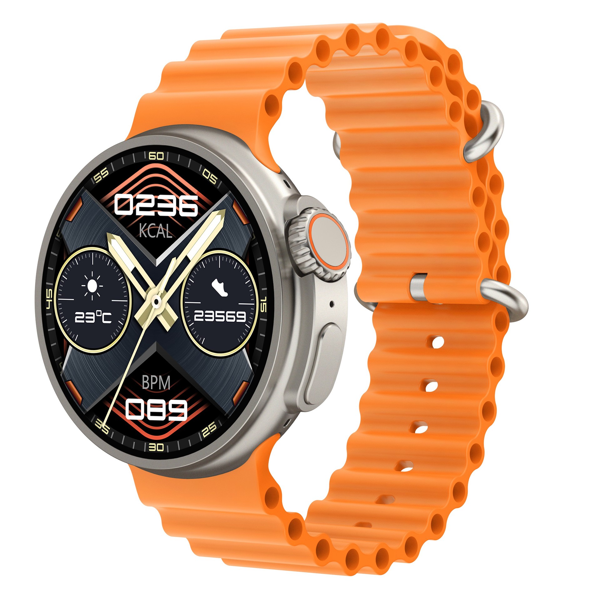 New K9 Smart Watch 1.39 Round Screen Encoder True Screw Clip Wireless Charging N - Picture 8 of 10