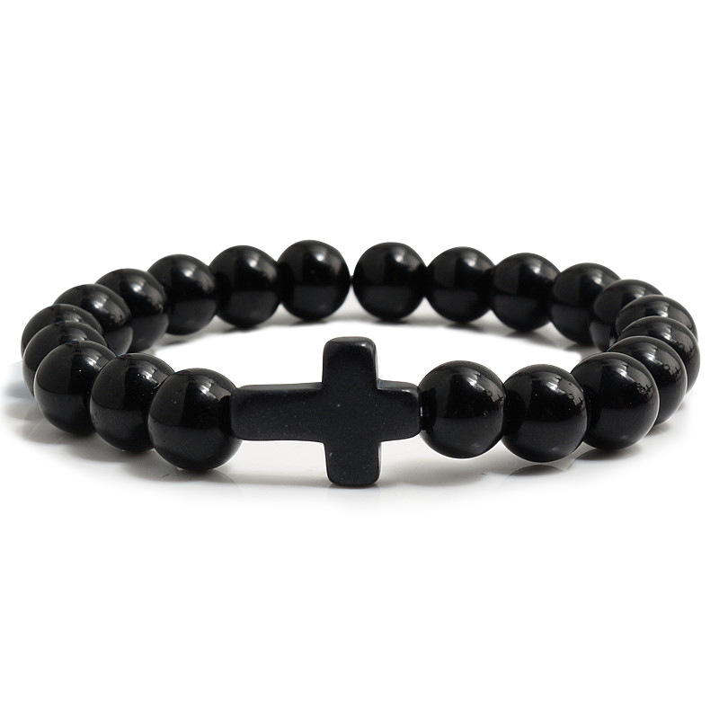 Armband Blau Türkis Kreuz - Bild 7 von 18