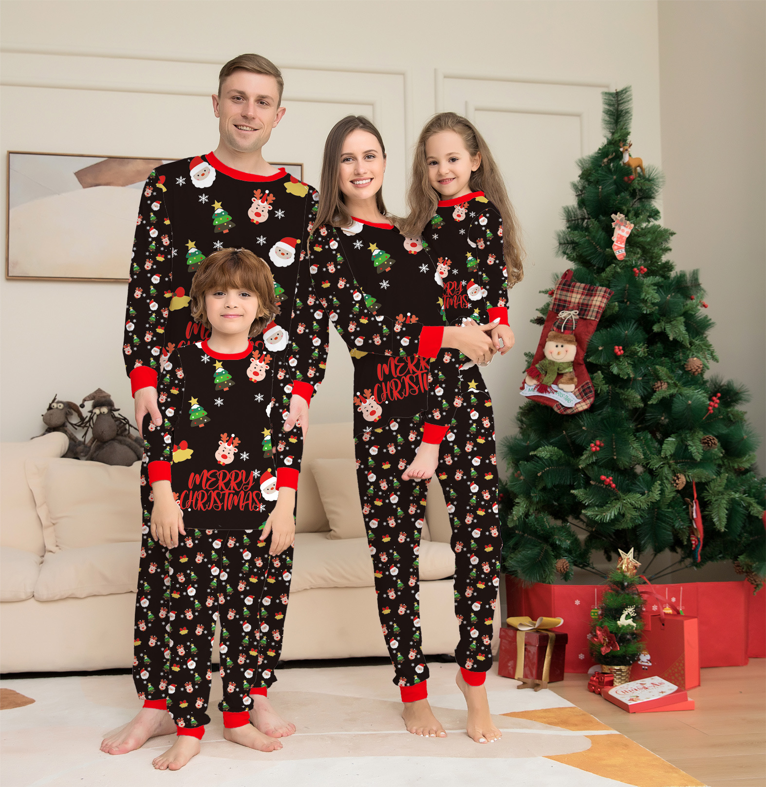 Family Christmas Matching Pajamas Set Christmas Pajamas For Family Christmas PJS - Picture 5 of 5