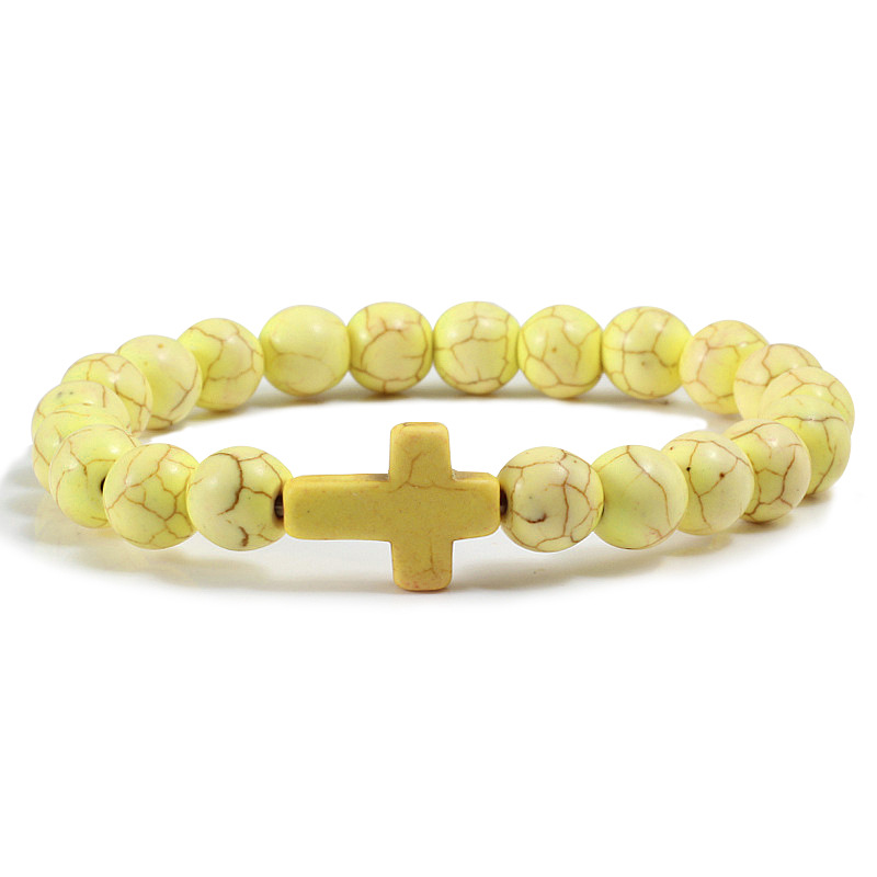 Armband Blau Türkis Kreuz - Bild 18 von 18