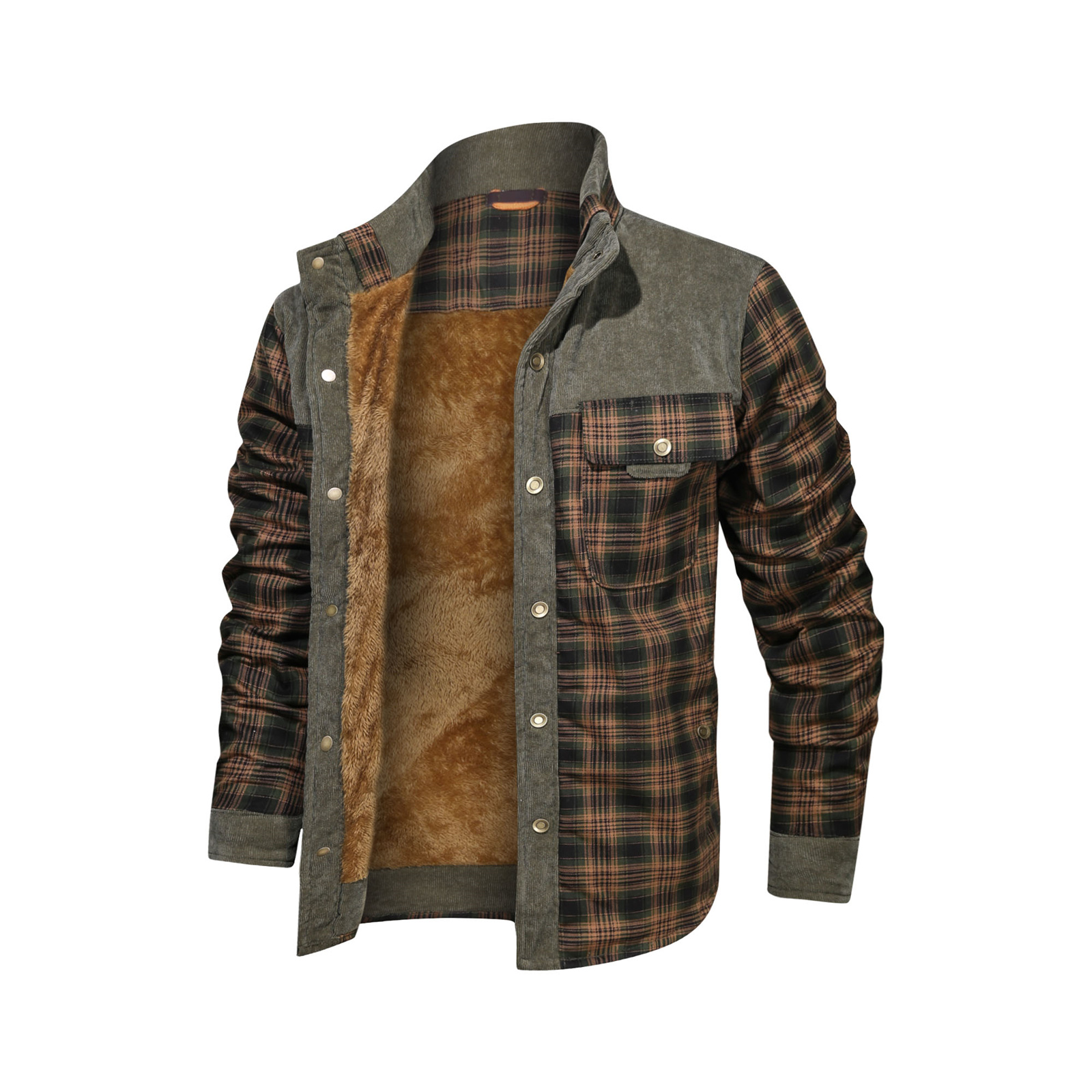 Men's Coat Fleece Thickened Military Coat Autumn Winter Coat Men's Brand Clothin - Picture 8 of 8