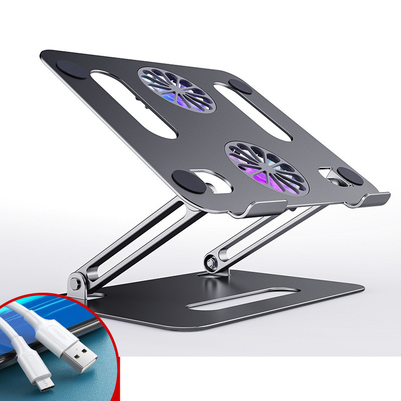 Laptop Stand Desktop Aluminum Alloy Foldable - 第 5/6 張圖片