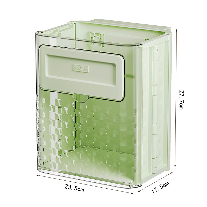 Kitchen Folding Trash Cans Easy Wall Hanging Space Saving - Picture 13 of 13