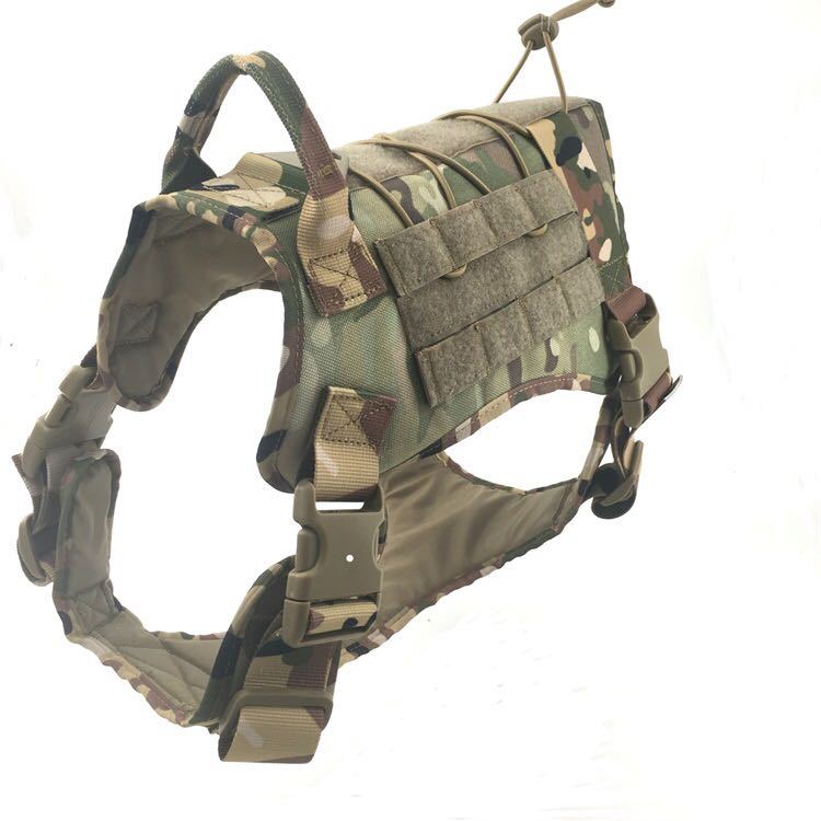 Dog Military Tactical Vest - Stylish Pet Clothing, Various Colors & Sizes M, L, - Picture 7 of 9
