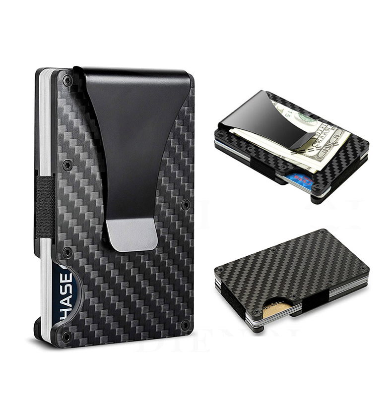 Carbon Fiber Package Wallet Multi-functional Metal Card - Bild 11 von 11
