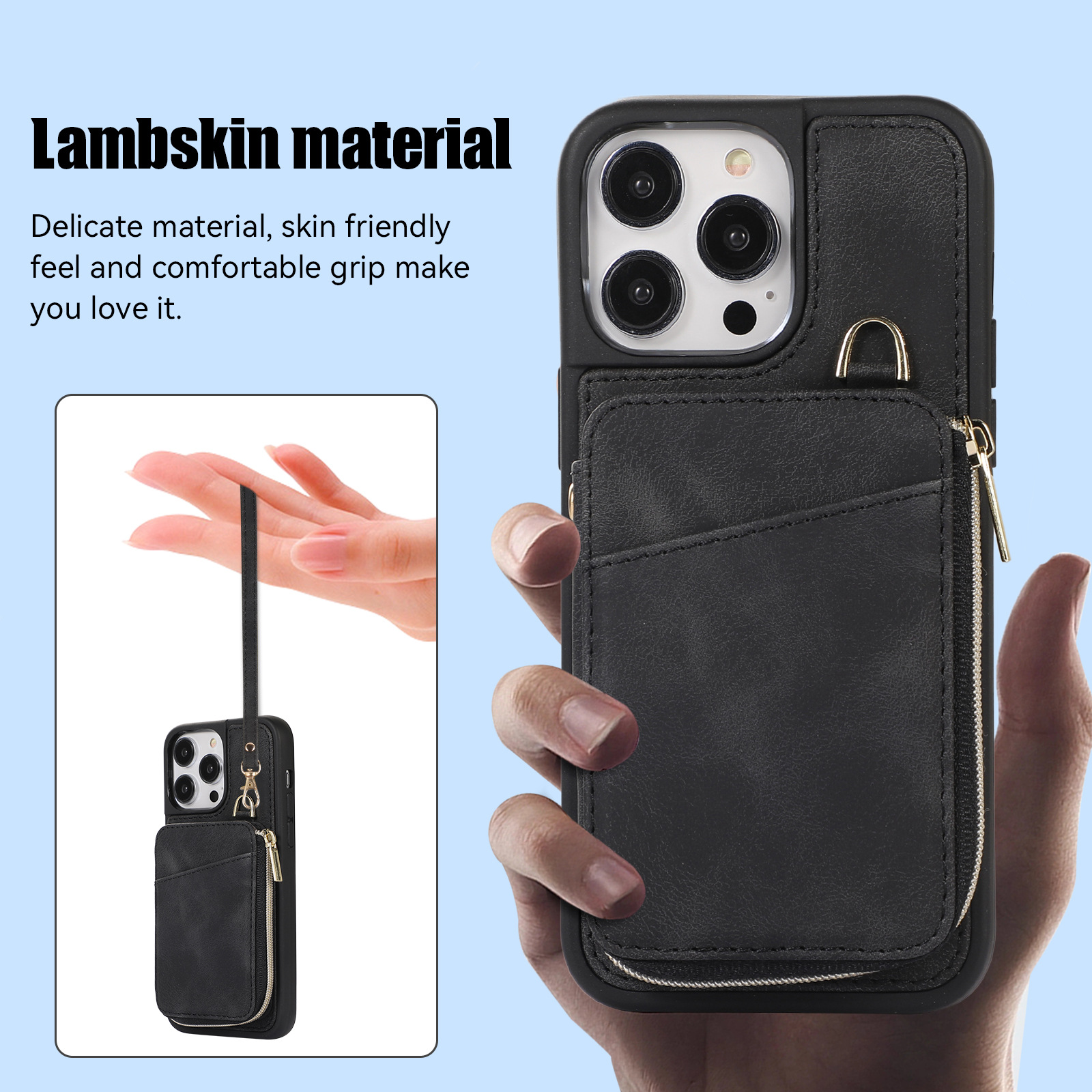 Creative Wallet Phone Case Leather Case Card