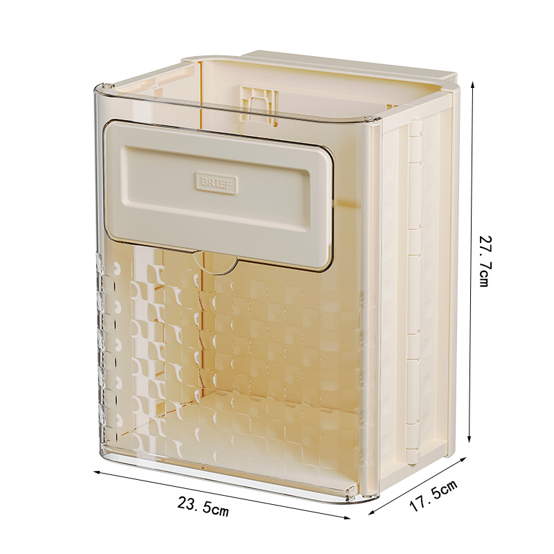 Kitchen Folding Trash Cans Easy Wall Hanging Space Saving - Picture 11 of 13