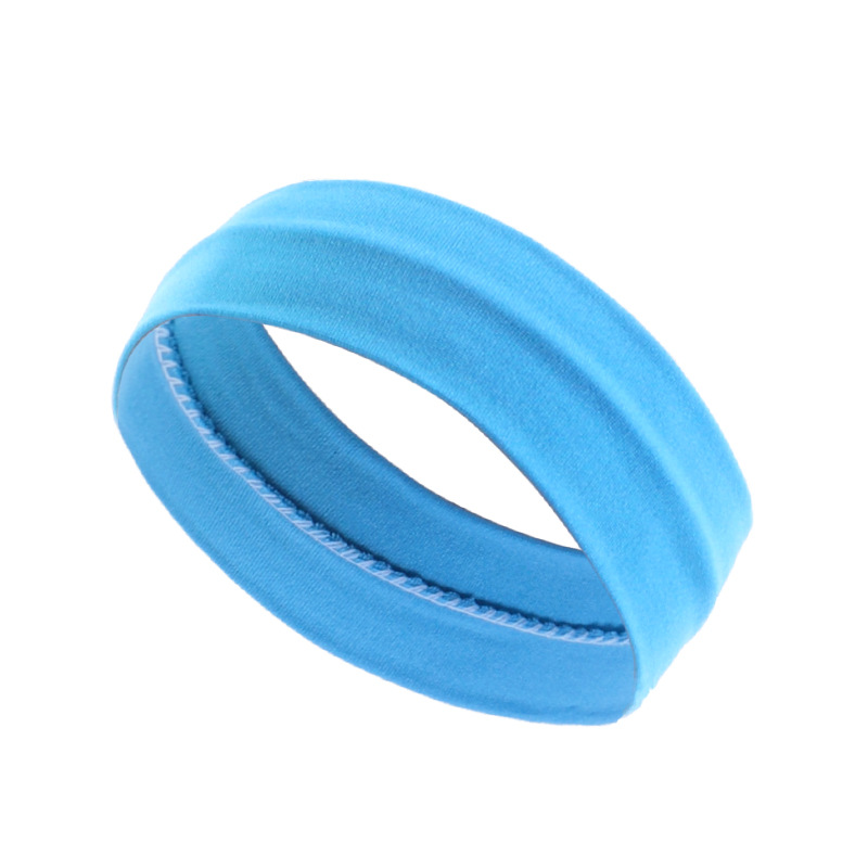 Women's Plain Sports Headband Yoga Hair Band Elastic And Sweat-absorbing Hair Ba - Picture 15 of 16