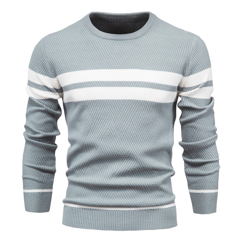 Casual Striped Men's Sweater - Trendy wear