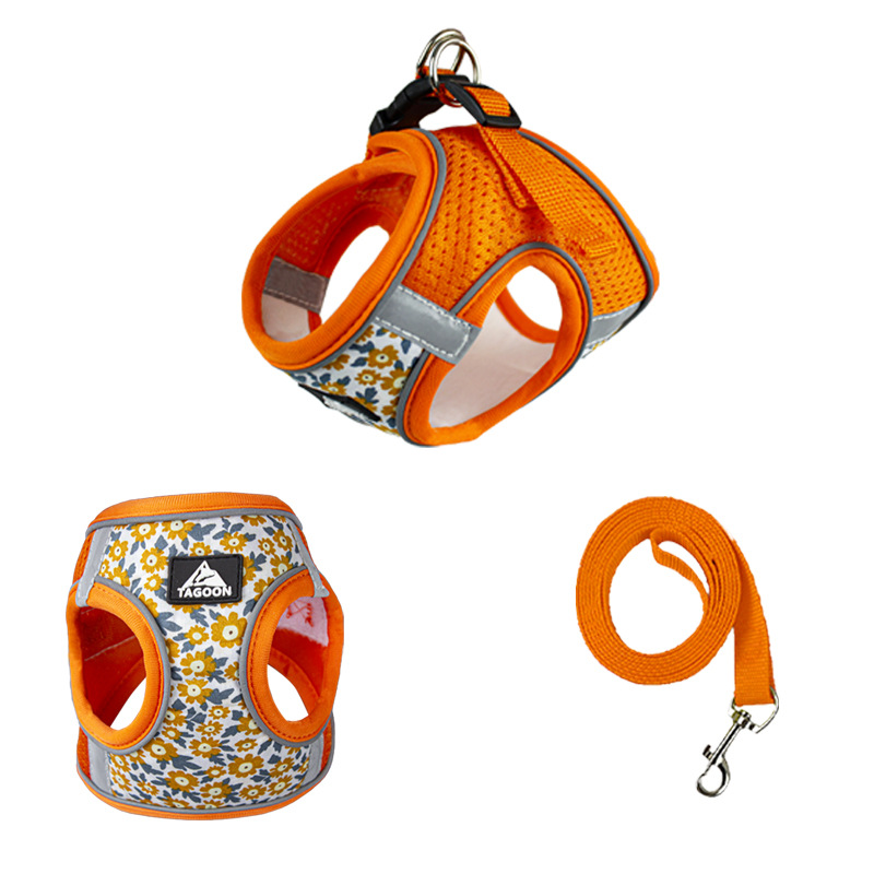 Cat Dog Harness Strap Rope Leash Breathable Mesh Vest Chest Strap Pet Owner Gift - Picture 12 of 14