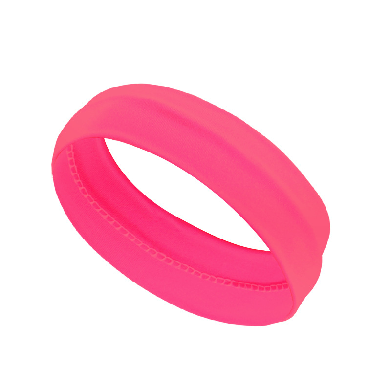 Women's Plain Sports Headband Yoga Hair Band Elastic And Sweat-absorbing Hair Ba - Picture 14 of 16
